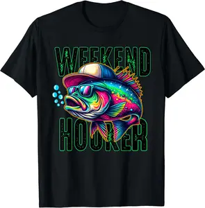 Weekend Hooker Colorful Fish Funny Father day Love fishing T-Shirt