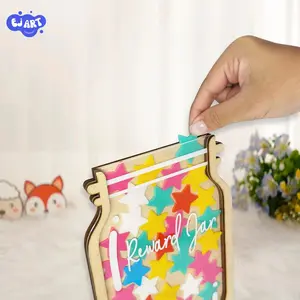 Star Token Reward Jar, Reward Jar with Tokens, Teacher Classroom Incentive Jar, Custom Name Gift for Kids, Back to School Motivation, Educational Decor