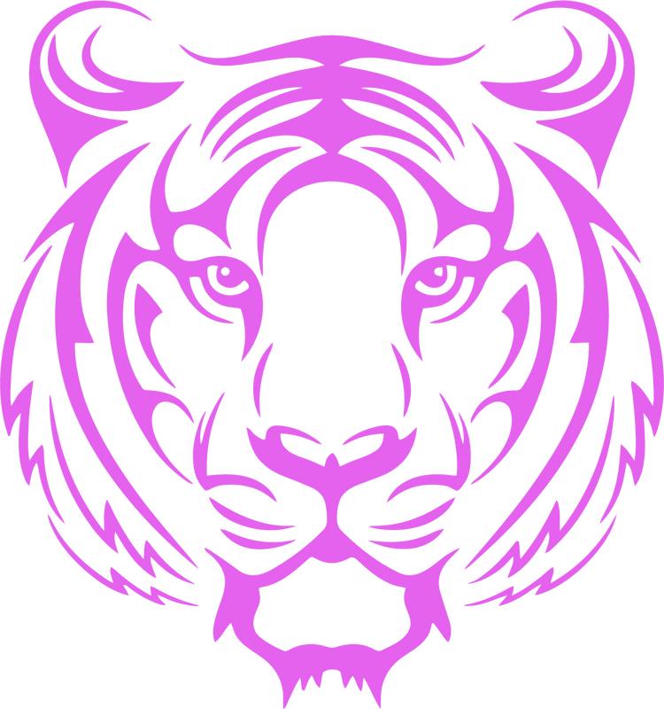 Durable Tiger Face Car Sticker for All Vehicle Models