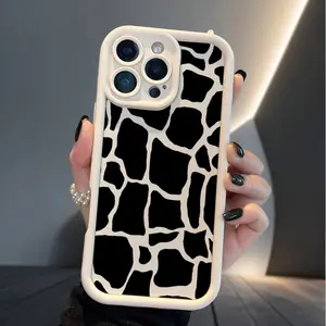 Safari Animal Print Case for iPhone 17 Air 16 16e 15 14 13 12 11 Pro Max Plus X XS Pattern Soft Matte TPU Armor Lens Protection Rugged Phone Back Cover for