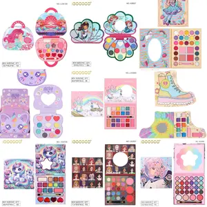 Russia's best-selling small eyeshadow palette with cute cartoon patterns, new multi-color popular makeup palette for women, eyeshadow and foundation makeup palette