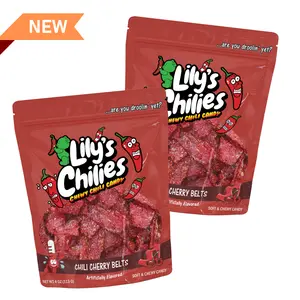 Chili Cherry Belts (Two 4oz Bags), Chili Candy Snack