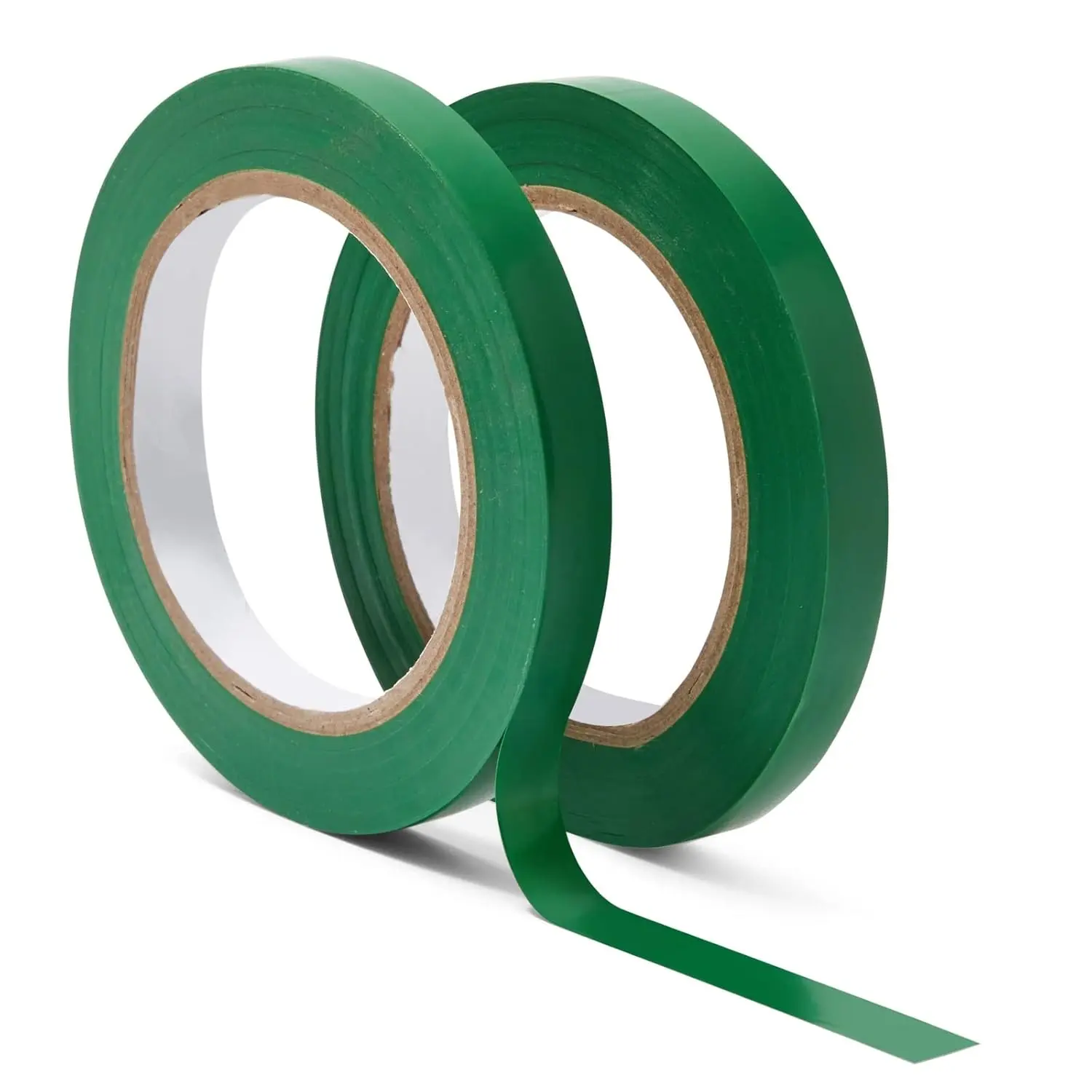 2 Rolls Vinyl Pinstripe Tape 1/2-Inch x 36 Yards Gym Floor Tape for Marking Vehicles Warehouse Grid Lines Construction Sites 0.16mm Kelley Green