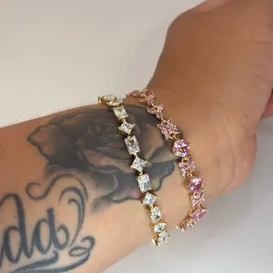 Bracelet white,pink,green