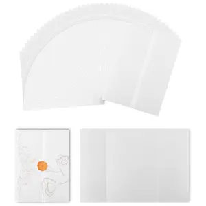 50pcs Transparent Sulfuric Acid Paper Envelopes, Wedding Invitation Cards, Greeting Card, Party Invitations, Letter Writing Supplies, Office Stationery