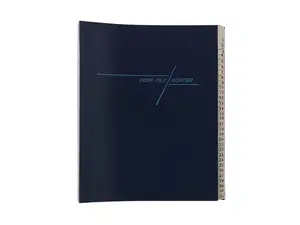 Smead 89235 Deluxe Expandable File, 1-31/Jan-Dec Index, Letter Size, Pressboard, Navy Blue