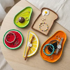 Handmade Clay Trinket Tray – Food Design