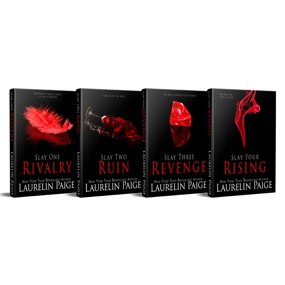 Slay the Complete 4 Book Series by Laurelin Paige, Red or Original Editions with Swag Hardcover Omnibus Hardcover Box Set