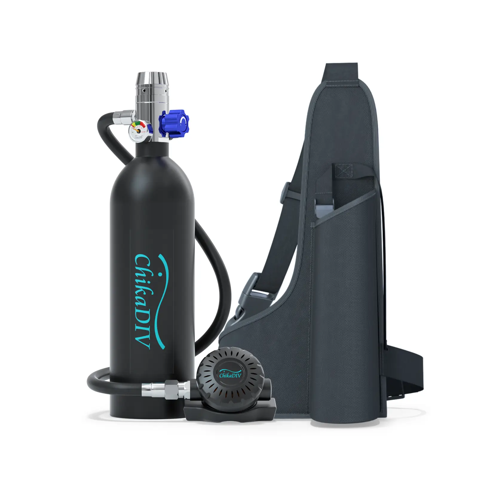 Mini Scuba Diving Tank Equipment, Mini Scuba Cylinder for 15-20 Mins Underwater, Inflatable Diving Cylinder, Portable Diving Gear for Underwater Diving, Breathing Training C400