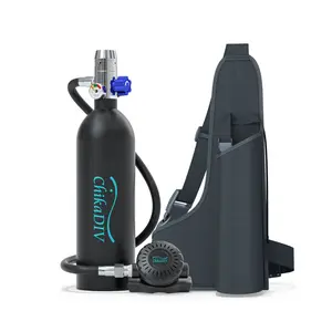 Mini Scuba Diving Tank Equipment, Mini Scuba Cylinder for 15-20 Mins Underwater, Inflatable Diving Cylinder, Portable Diving Gear for Underwater Diving, Breathing Training C400
