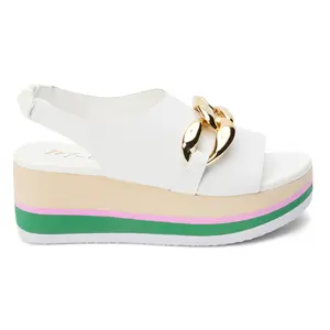Matisse Womens Natalia Slingback Platform Casual Sandals Casual Mid Heel 2-3" - White