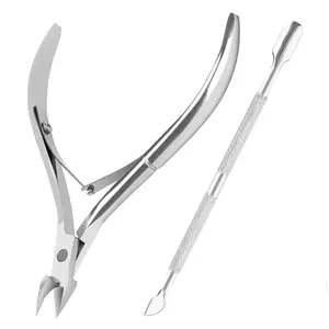 Professional Stainless Steel Nail Clippers Scissors Cuticle Pusher Remover Tool Manicure Care Set, Manicure Kit, Essential Beauty Tools, Nail Care Metal