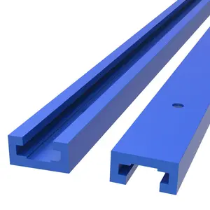 500mm T19 Universal T Track, Double-cut Profile T Track with Predrilled Mounting Holes, Woodworking Power Tool Accessories