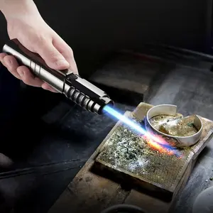 Powerful 1800° high-temperature metal spray lighter (windproof, portable design, equipped with adjustable flame control equipment, suitable for outdoor welding, barbecuing, and camping)