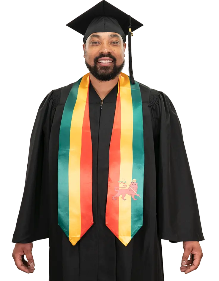Ethiopia Graduation Stole -  Ethiopia Flag Sash
