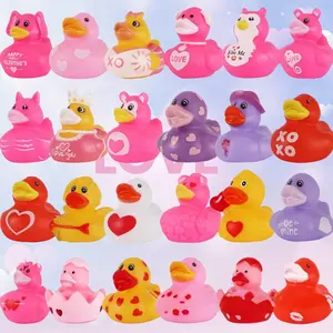 20pcs New Valentine's Day Duck Gifts, Christmas and Valentine's Surprise Gifts, for Girlfriend/BF, Random Combination, Suitable for Couples and KidsValentine's Gifts for Her Him,  Stress Relief Squeeze Duck Toys, Party Favors Assortment