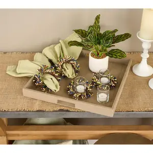 Set of 4 Pip Berry Candle Rings by Valerie