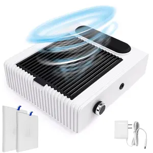 Biutee Nail Dust Collector for Nails 80W Powerful Nail Vacuum Dust Collection with 2 Reusable Filters, Dust Extractor for Acrylic Nails Home Nail Salon Equipment Manicure Nail Care Nail Art Cutics