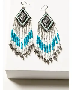 Legend Hall Beaded Fringe Earrings