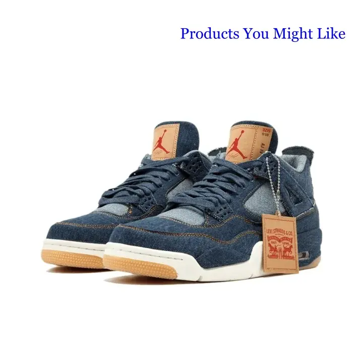 Retro Mid‑Top Sneakers, Brand New With Original Shoe Box, Premium Dark Denim Fabric Upper, Vintage Leather Tongue Tag, Warm Golden‑Brown Stitching, Cream Midsole & Gum Rubber Outsole, Classic Workwear‑Inspired Look For Unisex Street Daily Fits