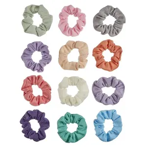 Value Pack Scrunchie Hair Ties, Multicolor, 12 Count