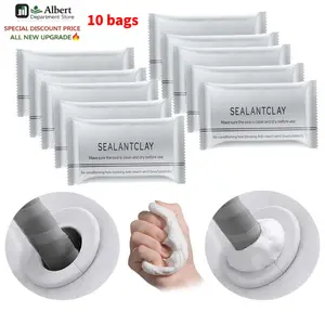 10 bags Repair Wall Holes for Wall Hole, Waterproof Sealant Mastic,Drain Connection,Quick Mending Mud,Air Conditioning Hole Waterproof Seal Putty.