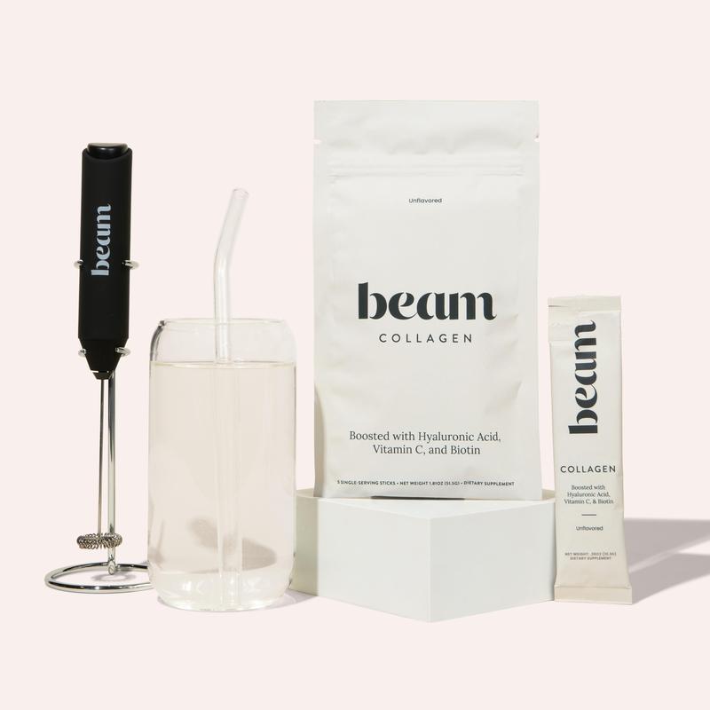 Beam Collagen Powder, Unflavored Blend for Skin, Hair, Nails & Joints – Daily Beauty Support Supplement Biotin