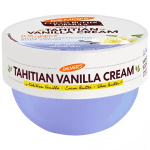 Palmer's Cocoa Butter Formula Tahitian Vanilla Moisture Drenching Body Cream with Shea Butter & Vitamin E 250g Vegan Friendly Antioxidant Rich for Sensitive Skin