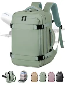 Ryanair 40x20x25 Travel Backpack, 20L Small Cabin Bag Suitable for Airplane Travel, Fashionable Casual Laptop Backpack Up to 14 Inches, Multi Compartment Backpack