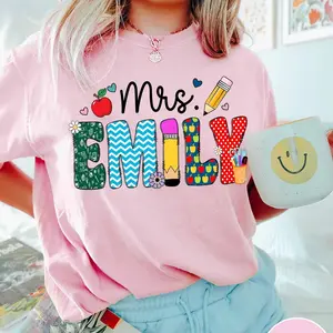 Custom Teacher Shirt, Custom Teacher Name Shirt, Teacher Gifts Personalized, Teacher Appreciation Gifts, Back to School Shirt, White Shirt