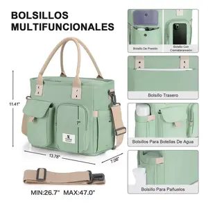 Hafmall-Large-capacity lunch bag, women's crossbody bag, backpack for daily commute to the market, for picnic, for school use, gift for wife. Insulated Lunchbox Cooler