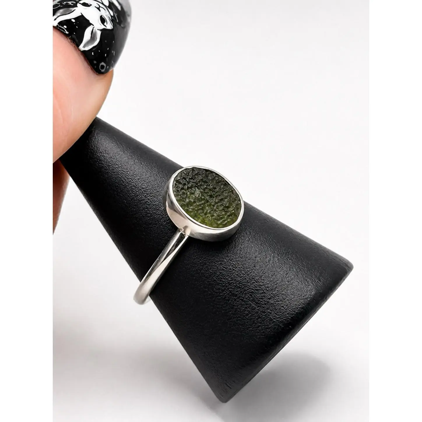 Moldavite ring size 7 Moldavite ring size 7