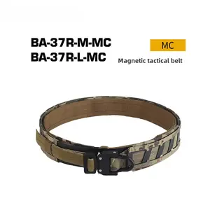 Titanium Rattlesnake Quick Release Nylon Tactical Belt |     Double Layer MOLLE Load Bearing |     Magnetic Positioning System