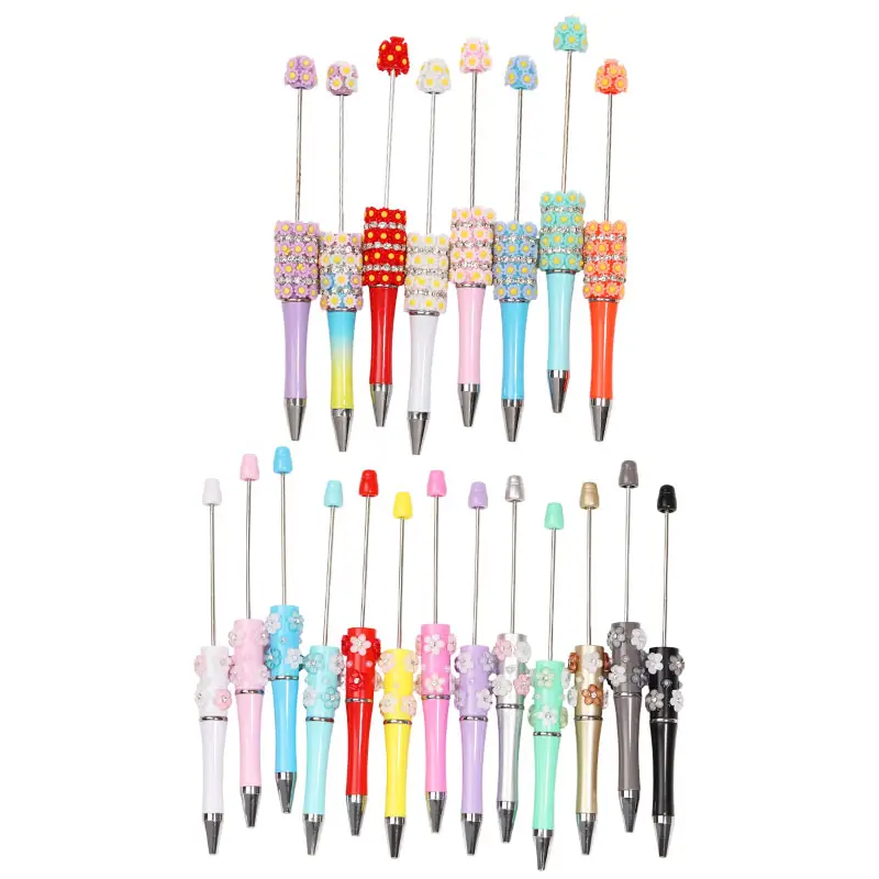 【P157】5pcs Ballpoint pen colorful DIY ballpoint pen flower pen
