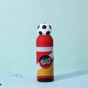 football 2026 Cup Sports Water Bottle, Fan Exclusive Soccer Lid Stainless Steel Insulated Mug, Leak-Proof Soccer Shape Insulated Cup, Insulation, Drinkware