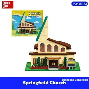 (SHIP FREE)Springfield Church Modular Buildings With Gift Box 2465 Pieces