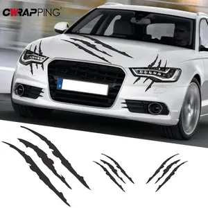 2026 New Wolf Claw Car Stickers Car Hood Vinyl Sticker Creative Headlight Decor Decal Monster Claw Scratches Vinyl Film Auto Decoration for your car