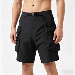 Men’s tactical cargo shorts, waterproof and tear-resistant, stretchy fabric, quick-drying with multiple pockets, suitable for hiking, fishing, and outdoor adventures fathersdaygift