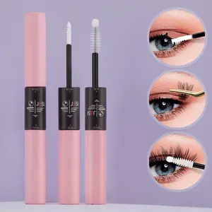 1pc Lash Bonding and Sealing Clear Eyelash Glue for Eyelash Extensions Cluster Clear and Sealer 2 in 1 for DIY Eyelash Extensions at Home Strong Fixing Waterproof Eyelash Glue Quick Dry Gentle Non-irritating Suitable for Single Eyelashes and Eyelashes