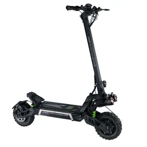 K3MAX 6000W Adult Electric Scooter, Max Speed 50 MPH, 60V35Ah Battery 60-Mile Long Range, Front/Rear Dual Suspension, Front Mechanical & Rear Hydraulic Disc Brakes, 11-Inch Rubber Pneumatic Tires, LED LCD Display, Aluminum Alloy Stem