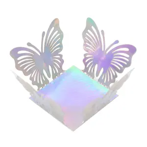 Wedding Hollow Out 3D Butterfly Chocolate Candy Box, Festival Party Favor Box