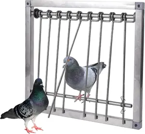 1PC Bird Cages Trap Stainless Steel Pigeon Trap Door Wire Bars Frame Entrance U-Trap for Pigeon Birds House Door