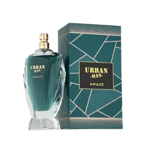 Fragrance World Urban Man Amaze EDP Perfume 3.4oz 100ml - Liquid Oriental Woody Fruity Scent for Men
