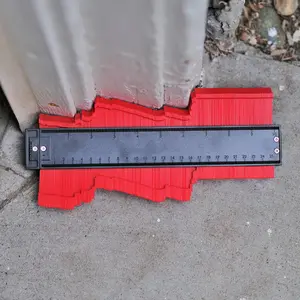 Contour Guage Profile Tool, Adjustable Precisely Copy Irregular Shape Duplicator 10 Inch, Outline Measuring Plastic Ruler for Corners, Wood Templates