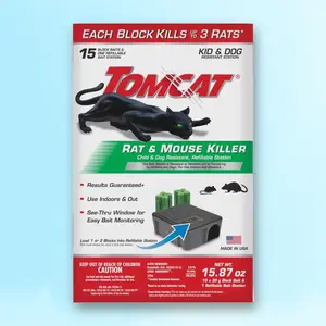 Tomcat Bait Station Blocks for Mice and Rats 1pk - Humane Pest Control, 1 Pack