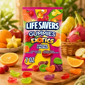 Exotics Gummy Candy Mix, Soft & Chewy Fruit-Flavored Treats, 7 oz