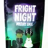 1985 Games Limited Edition Resin Dice Set - 1-Pack 7-Piece 16-23mm Halloween Themed Collectibles, Ages 12+, Glow-In-Dark Fun, Jack-O-Lanterns, Enamel Pin Bonus, Obojima Fright Night Spooky Mystery Design for D&D, Most Tabletop Role-Playing Games