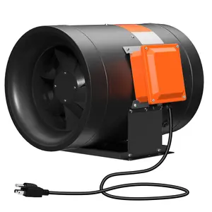 14 Inch Inline Duct Fan, 2450 CFM Duct Fan Constant Speed - Ventilation Exhaust Fan for Heating Cooling Booster, Grow Tents, Hydroponics, NSK/SKF bearings, ETL Listed