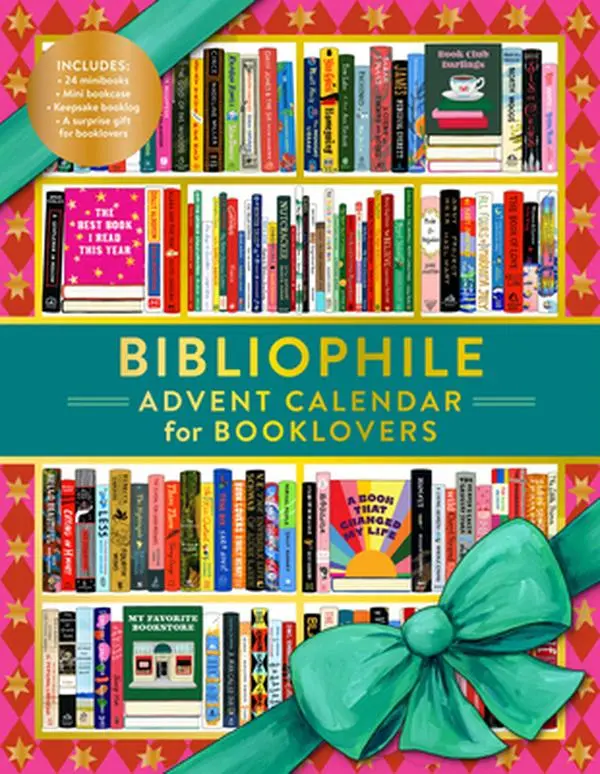 Jane Mount Bibliophile Advent Calendar - 24 Miniature Book-Shaped Cards, Interactive Fun, Illustrated Art, All-Paper Mini Bookshelf Displays, Daily Prompt Activities for Book Enthusiasts (Literature & Art, Painting & Design)