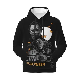 Halloween Michael Myers Men's Sweatshirt Hoodies Soft Plush Fleece Pullover Novelty 3D Print Hoody Hooded Daily Clothing Gift for Children Youth Adult Family And Friends Birthday Anniversary Holiday Christmas Halloween Housewarmings Various